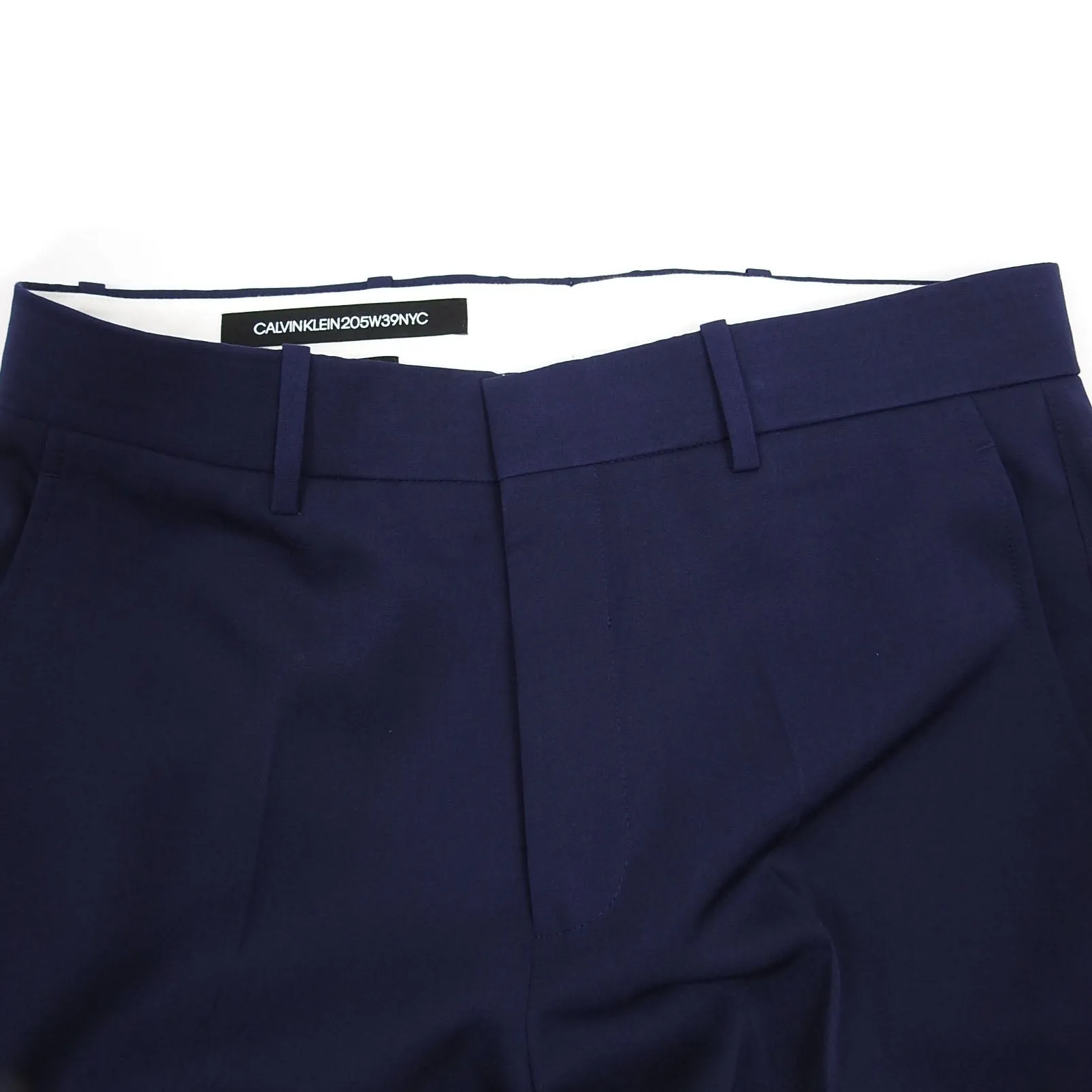 Calvin Klein CK205w39NYC Navy/Red Panelled Wool Trousers Size 46