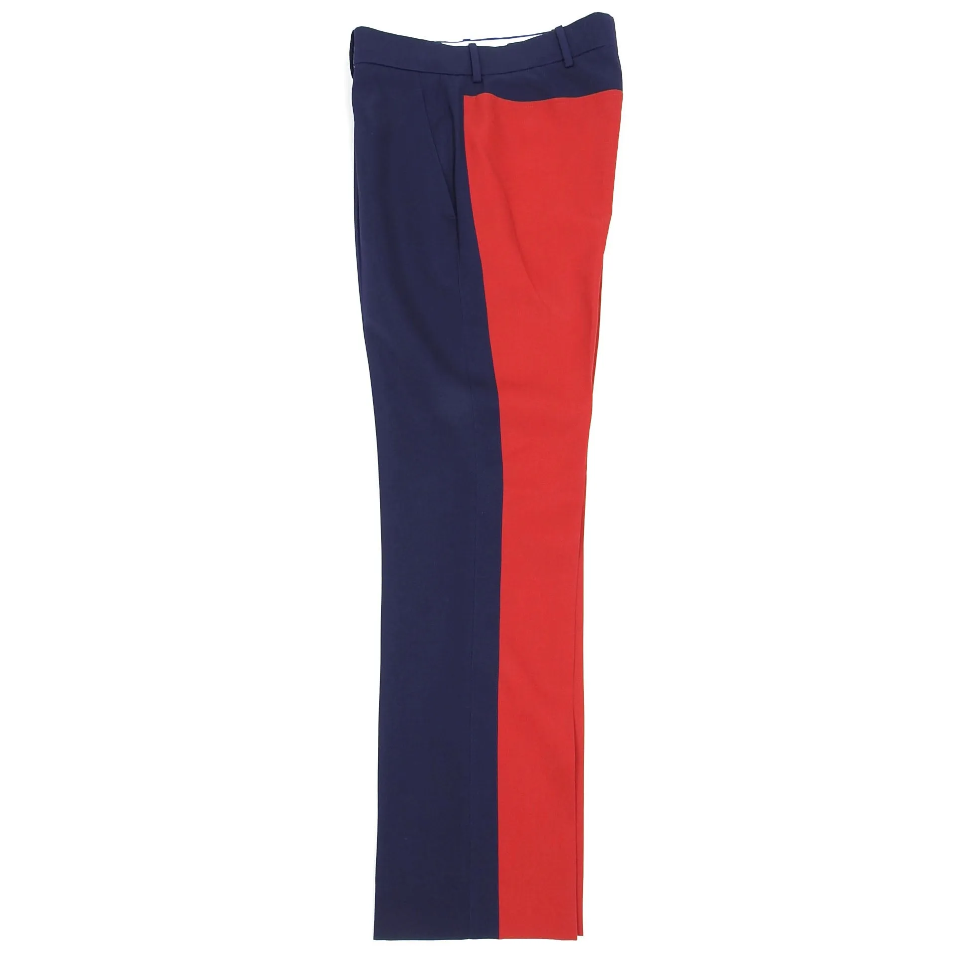 Calvin Klein CK205w39NYC Navy/Red Panelled Wool Trousers Size 46