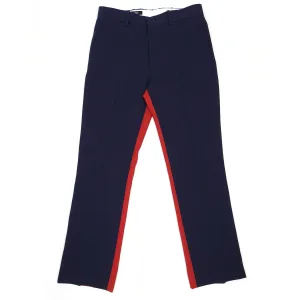 Calvin Klein CK205w39NYC Navy/Red Panelled Wool Trousers Size 46