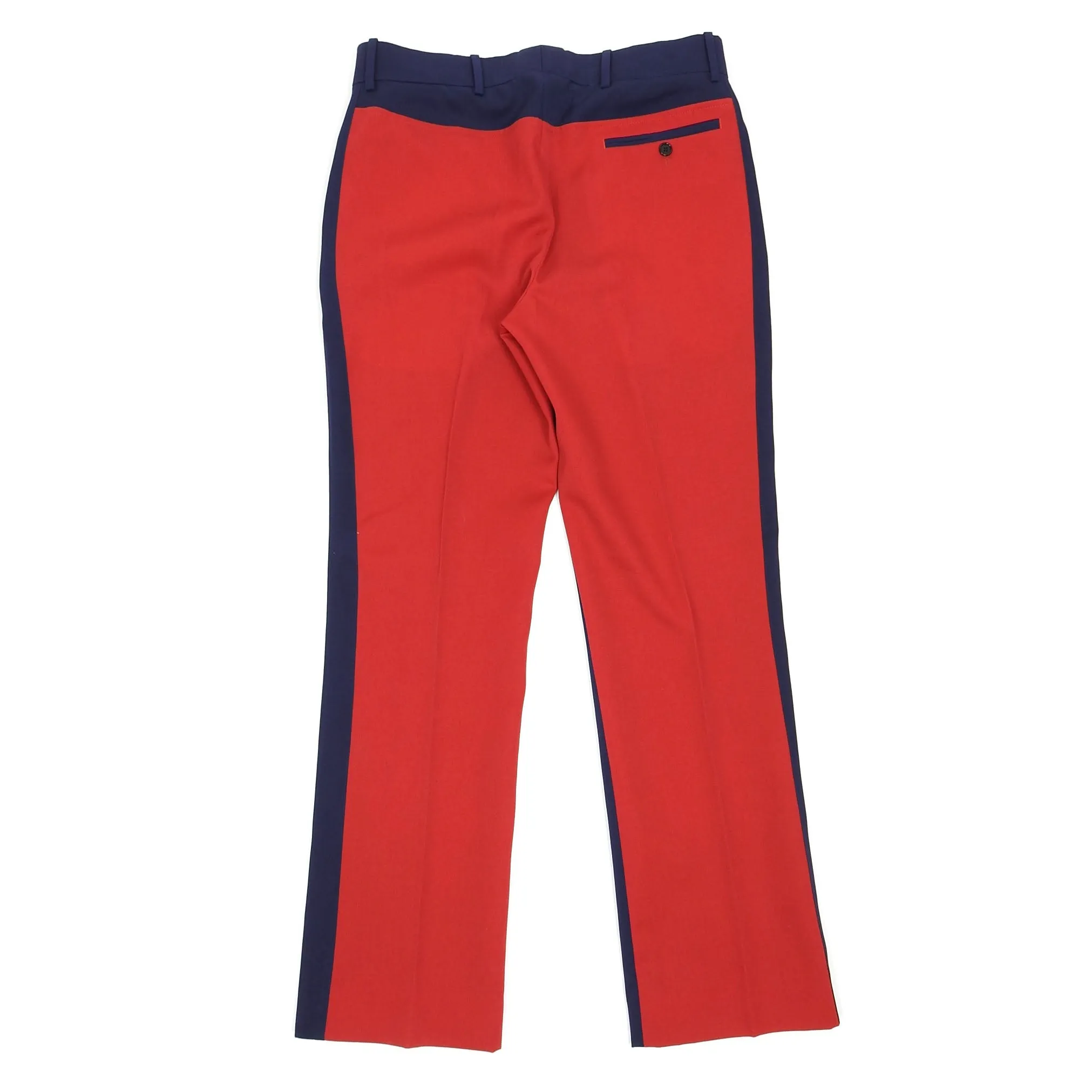 Calvin Klein CK205w39NYC Navy/Red Panelled Wool Trousers Size 46