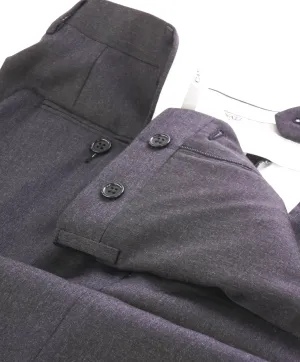 CANALI - Charcoal Gray *CLOSET STAPLE* Wool Flat Front Dress Pants - 35W