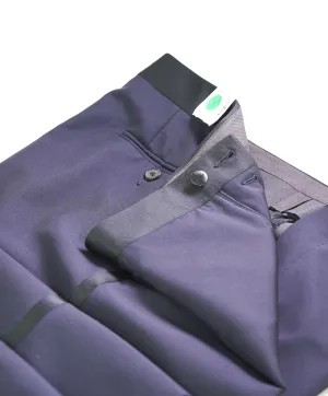 CANALI - *CLOSET STAPLE* MOHAIR Navy Tux Flat Front Dinner Pants - 40W