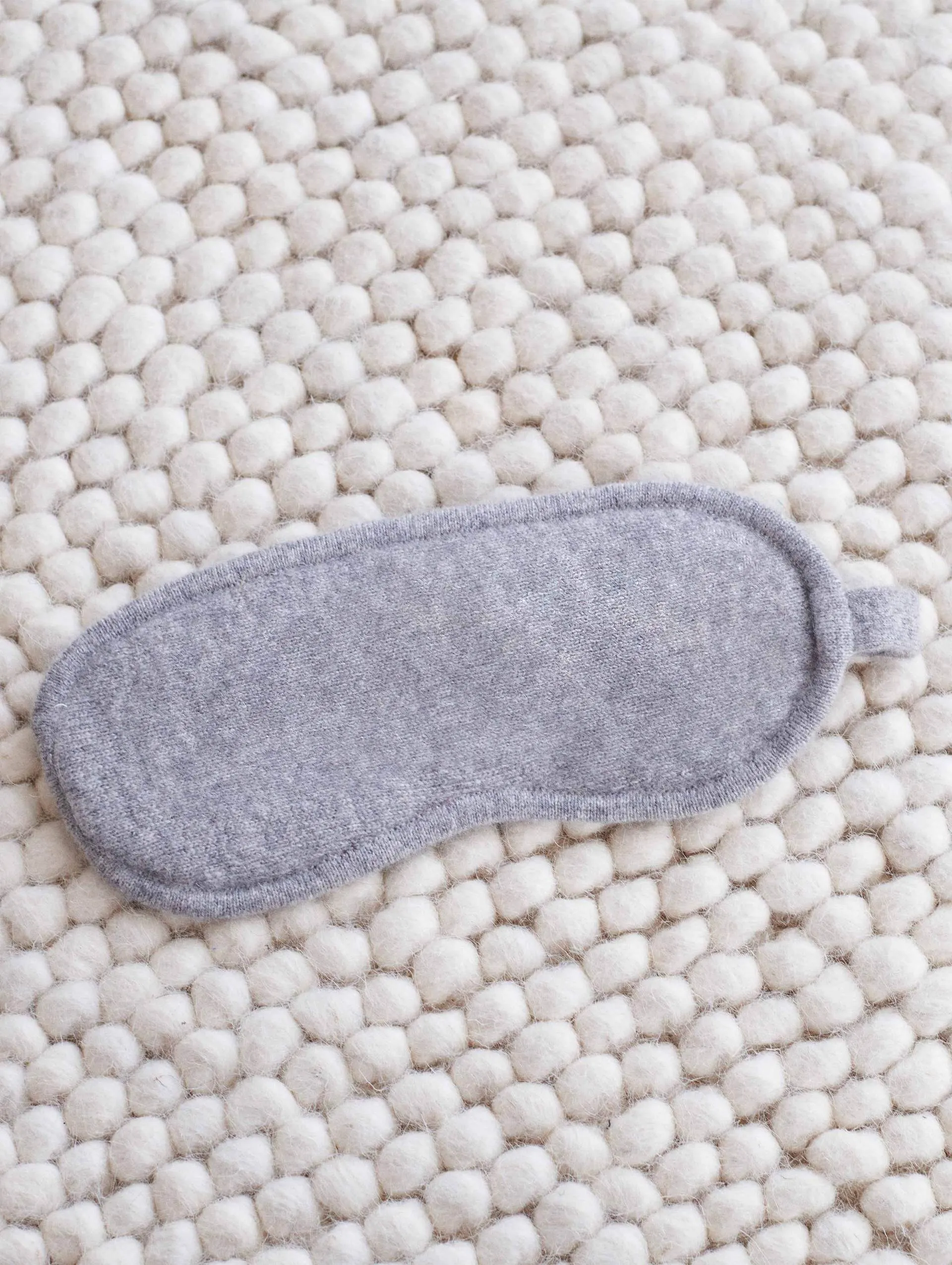 Cashmere Eye Mask in Grey
