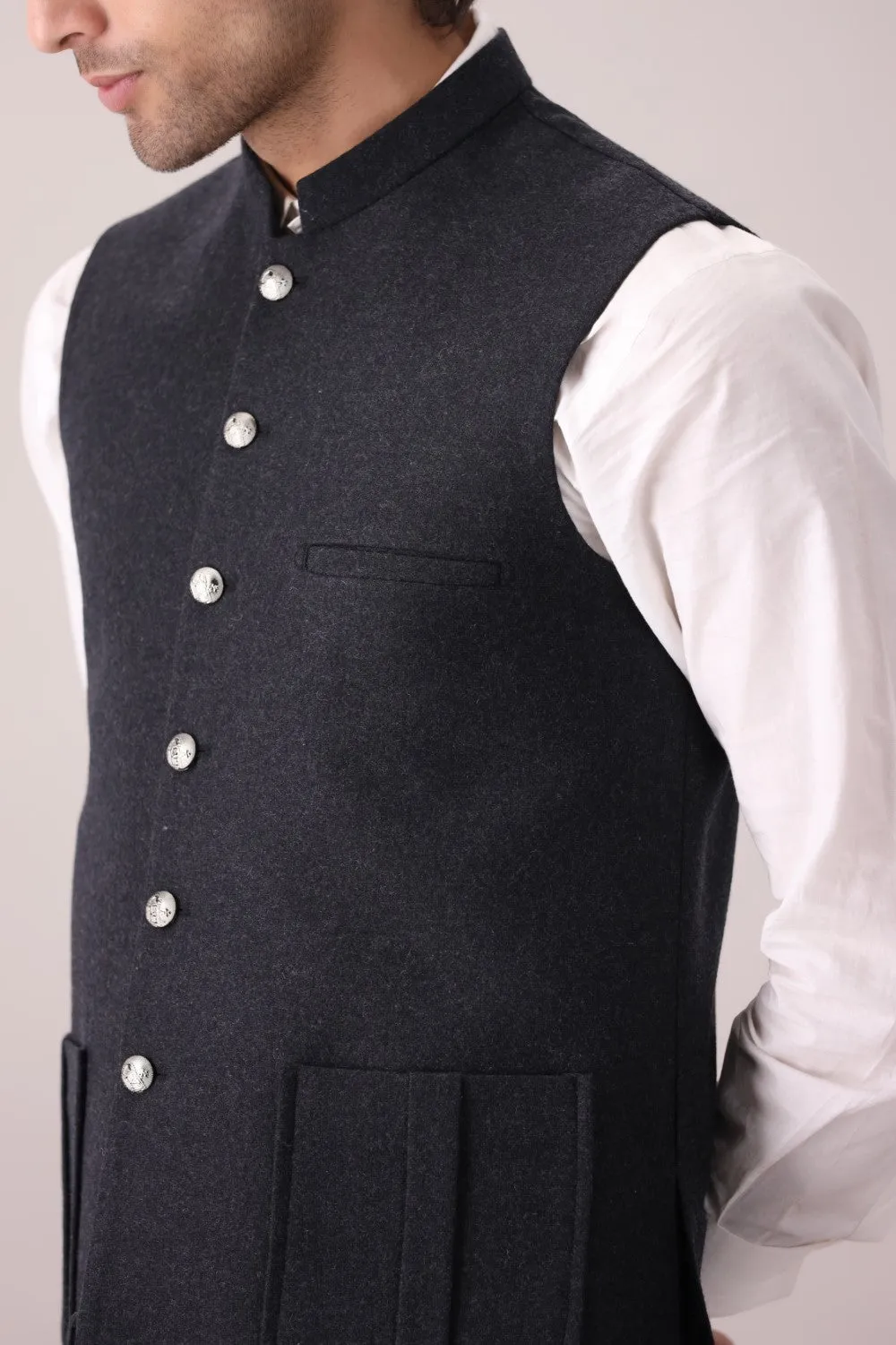 Charcoal Waist Coat