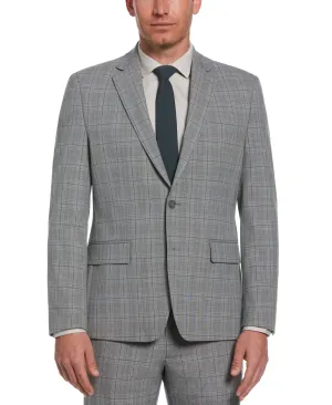 Classic Fit Stretch Plaid Suit Jacket