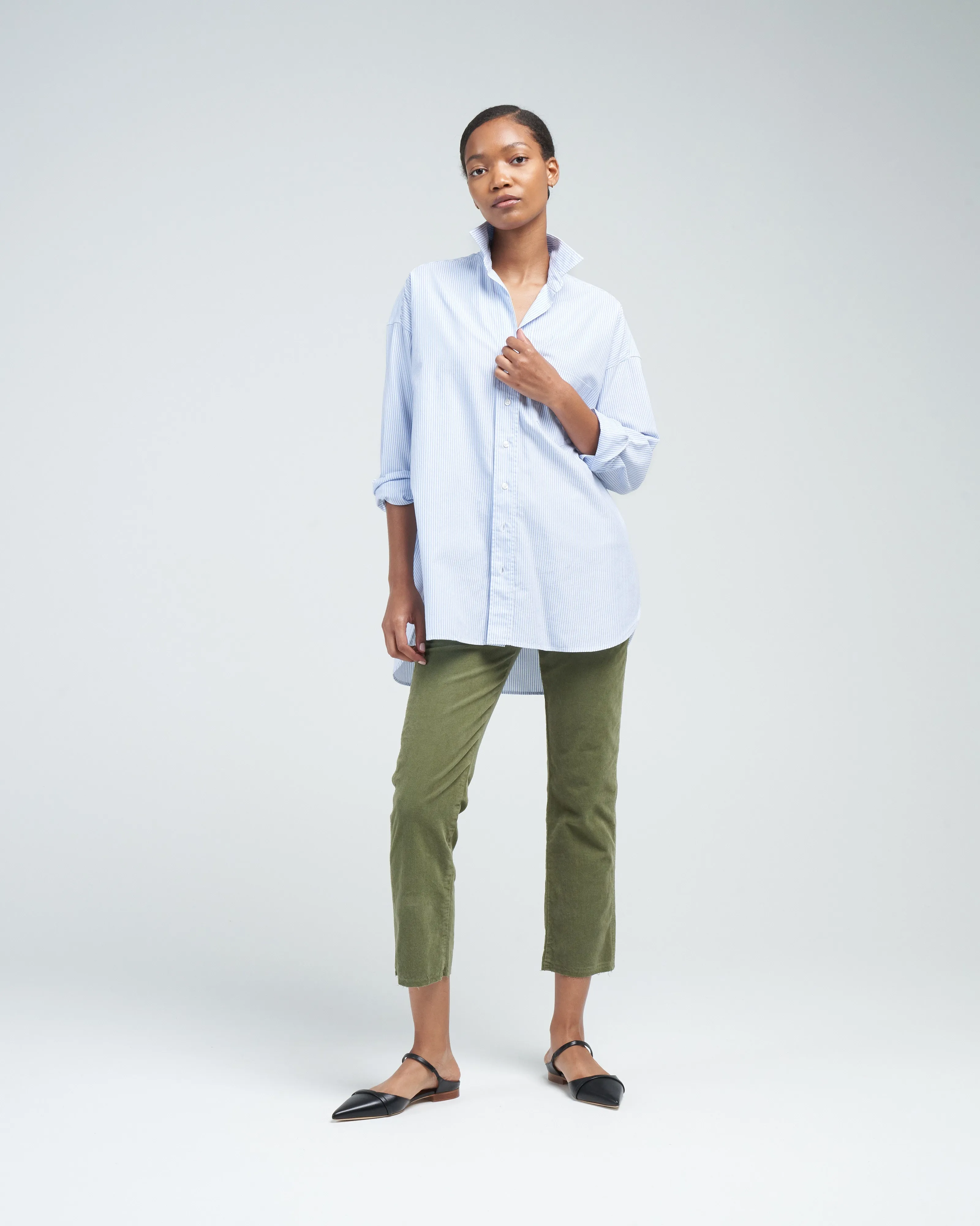 corduroy easy army trouser - tea leaf
