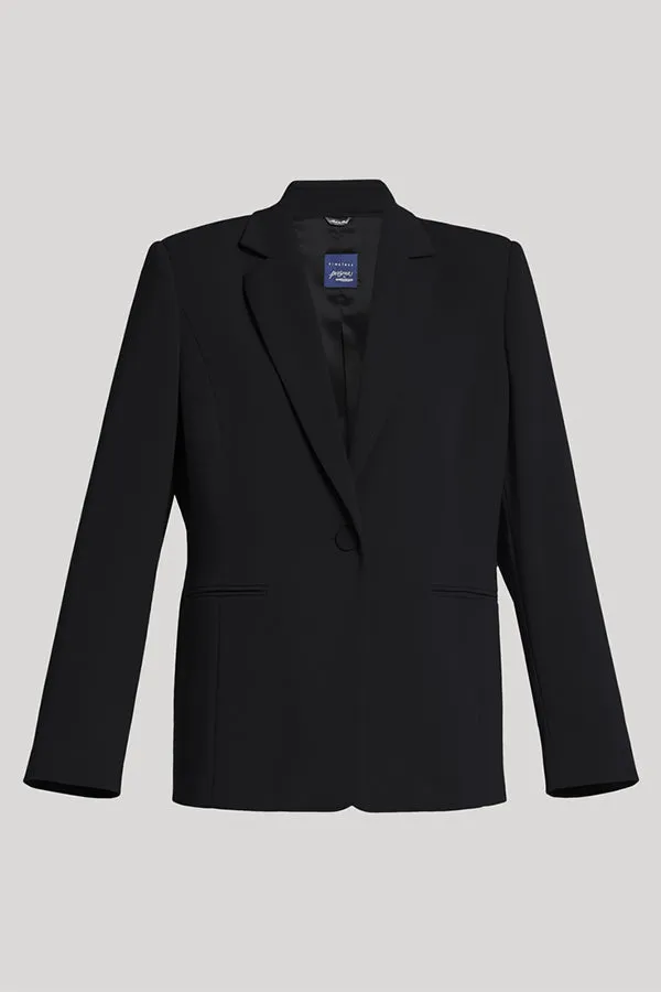 CREMA BLACK FLUID CADY BLAZER