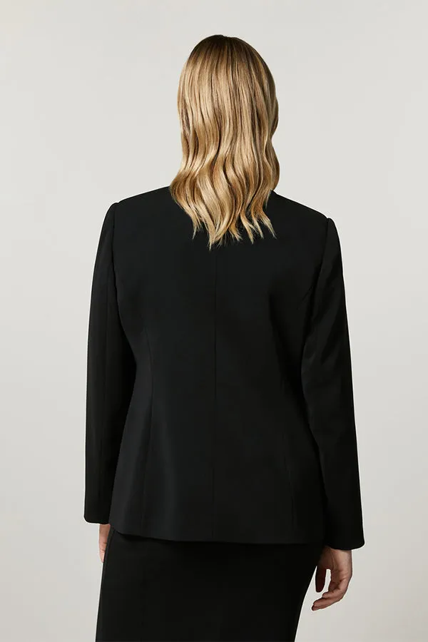 CREMA BLACK FLUID CADY BLAZER