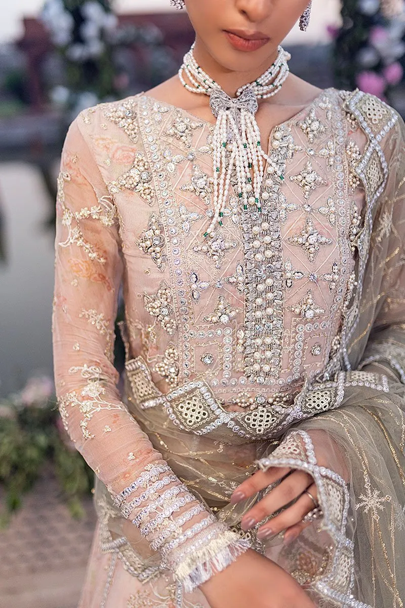 DAHALIA | Mushq Hawa Mahal Tissue De Luxe ‘21 | Unstitched Embroidered Chiffon Suits