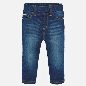 Denim Dark Blue Leggings in 12 months
