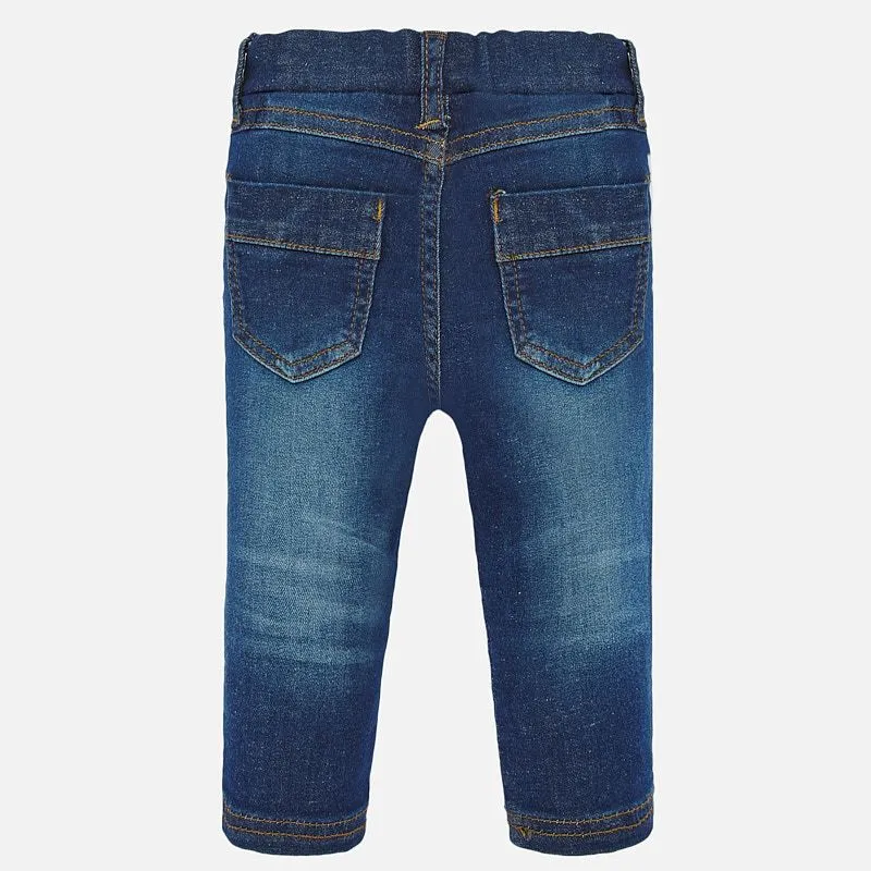 Denim Dark Blue Leggings in 12 months