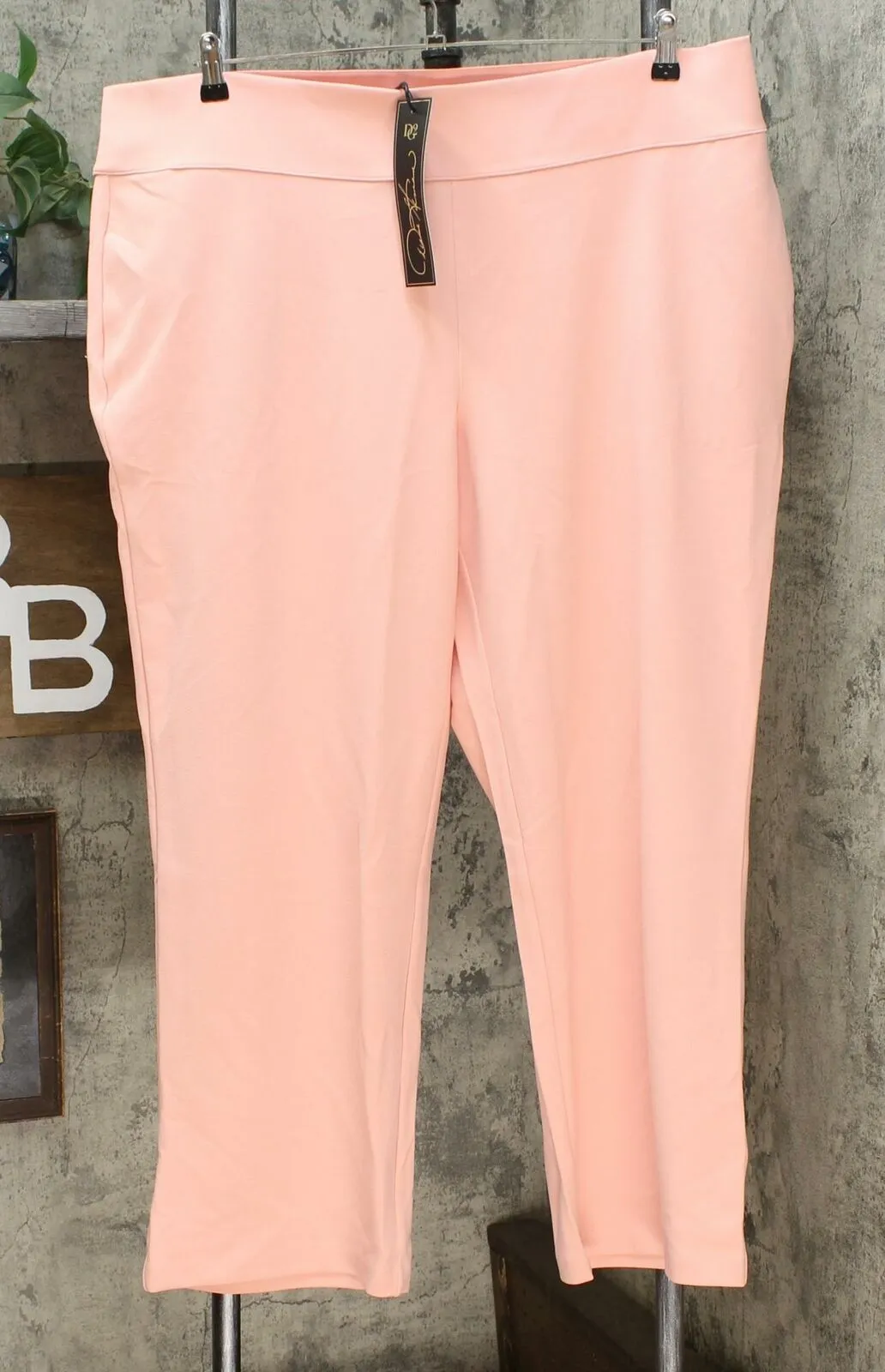 DG2 by Diane Gilman Women's Petite Wrinkle Resistant Stretch Crepe Pull On Trousers