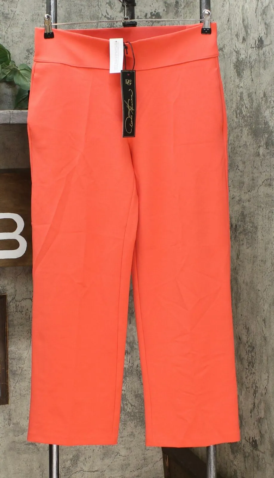 DG2 by Diane Gilman Women's Petite Wrinkle Resistant Stretch Crepe Pull On Trousers