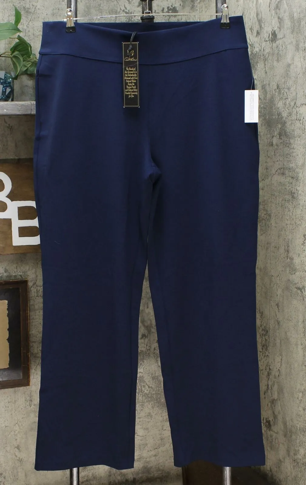 DG2 by Diane Gilman Women's Wrinkle Resistant Stretch Crepe Pull On Trouser