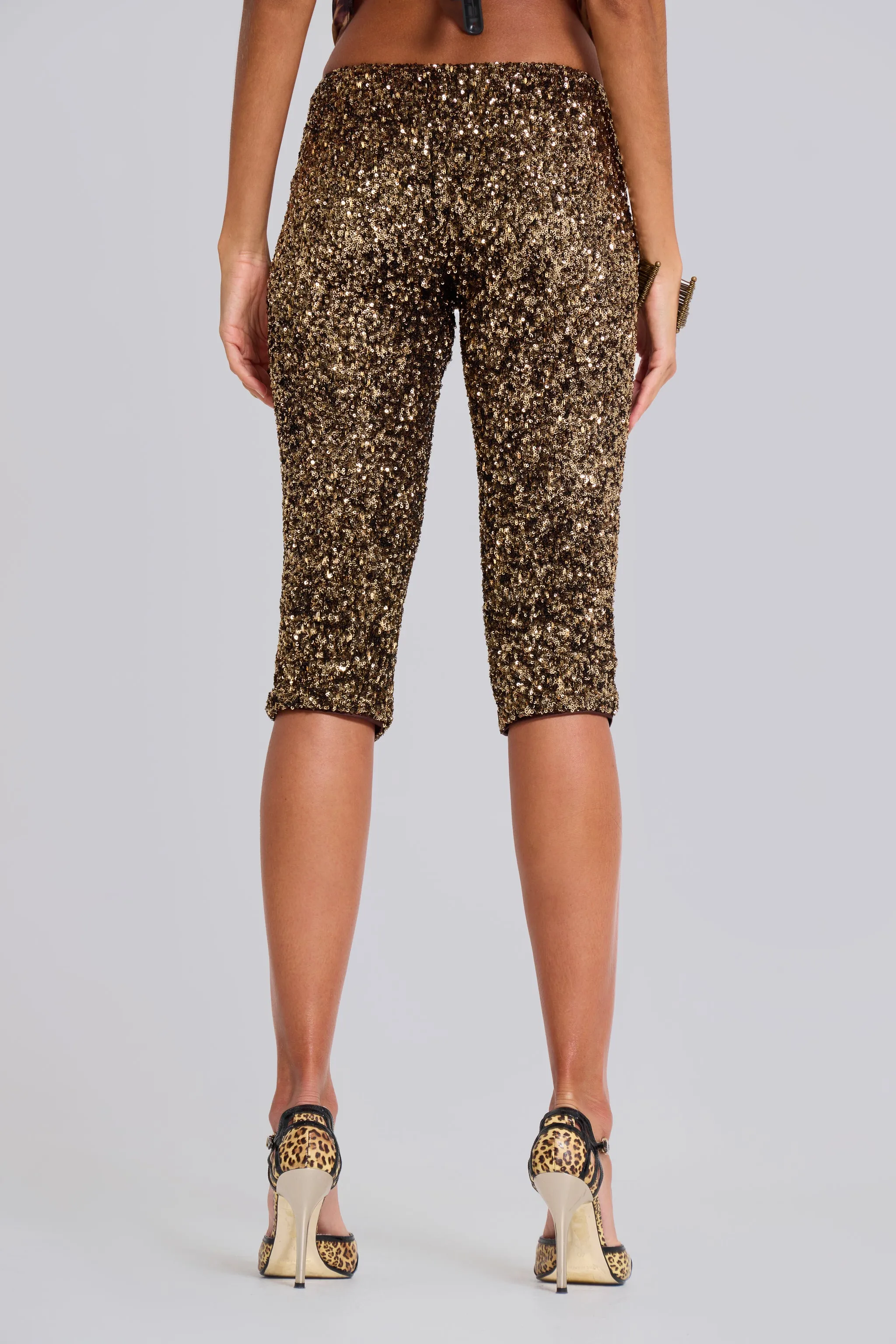 Dirty Cash Sequin Capris