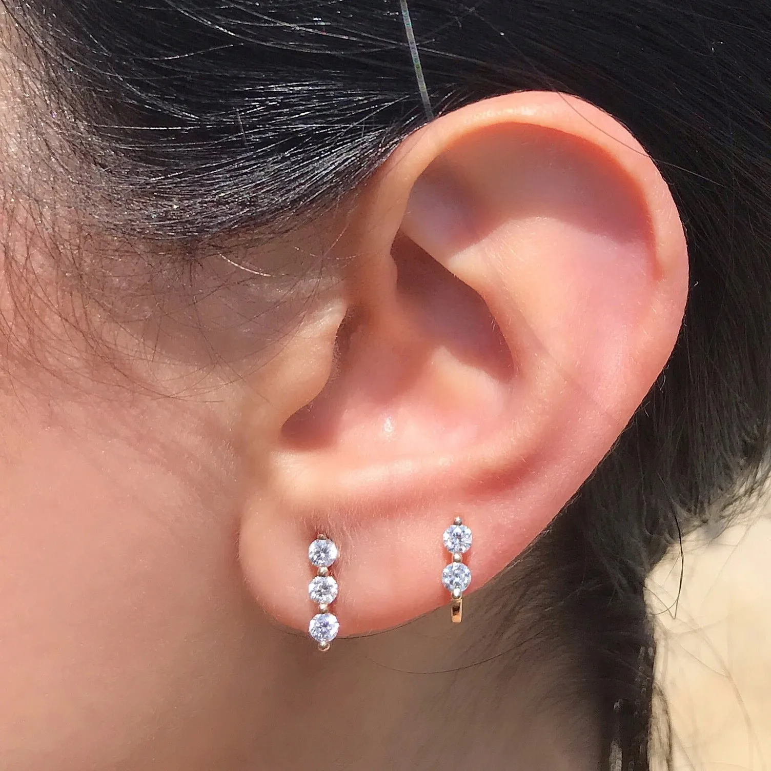 Double Diamond Earring Jacket