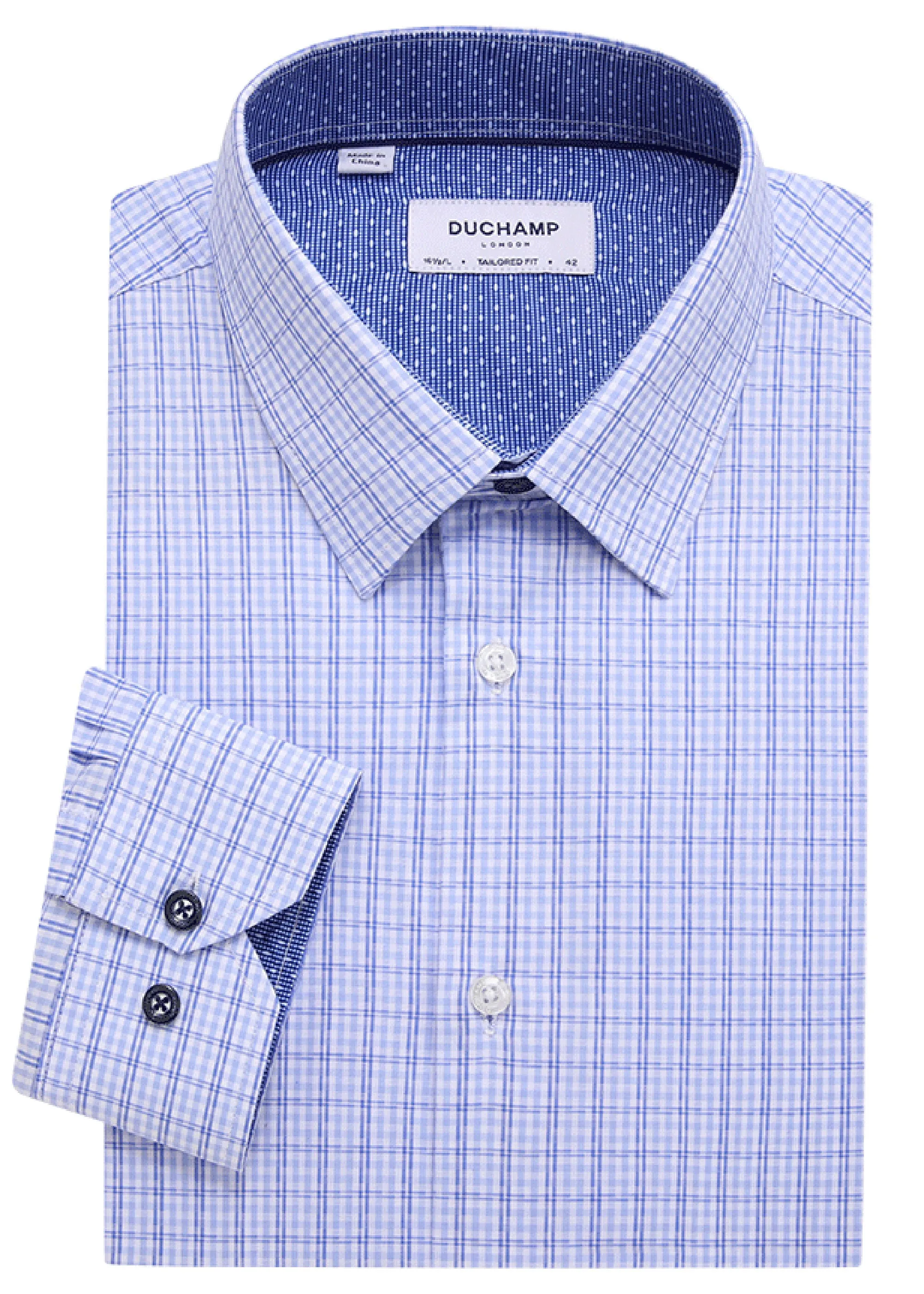 Duchamp London Check Dress Shirt