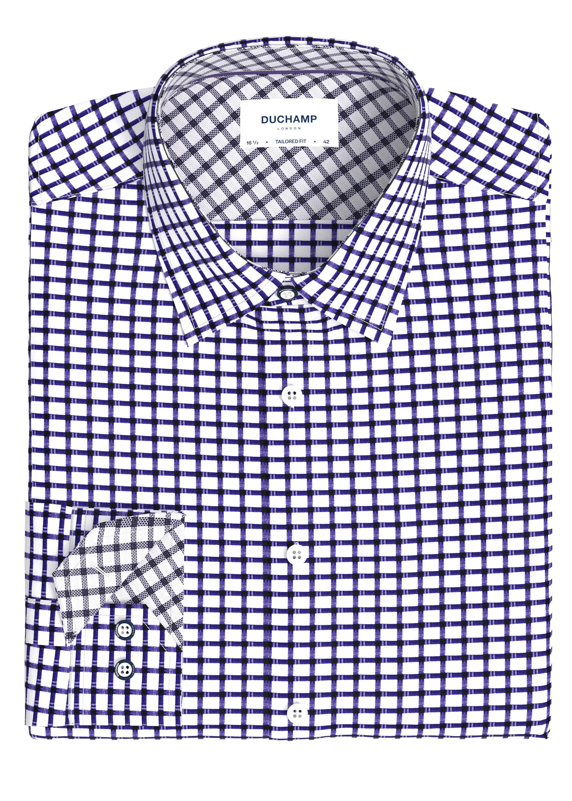 Duchamp London Check Dress Shirt