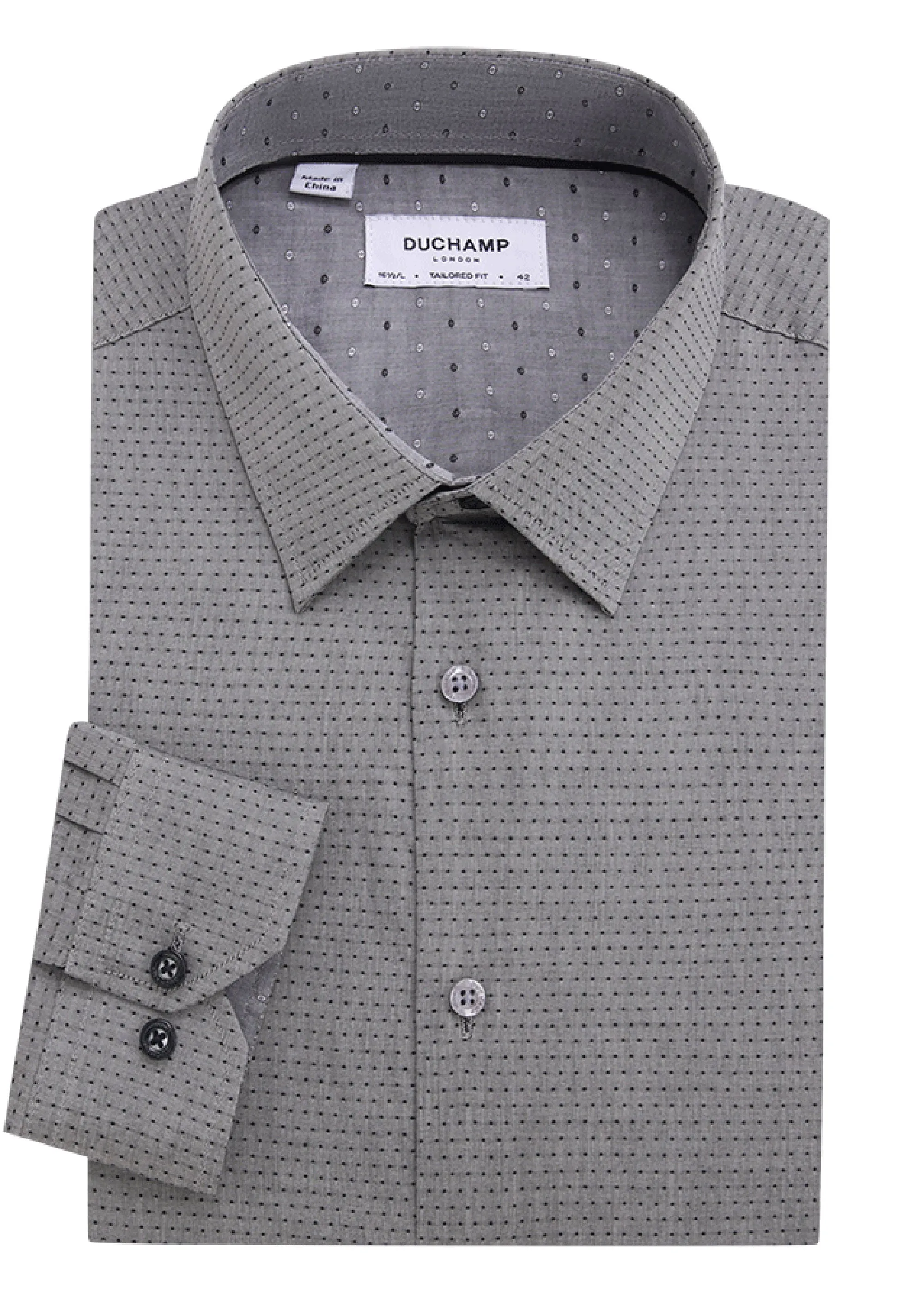 Duchamp London Fancy Dot Dress Shirt
