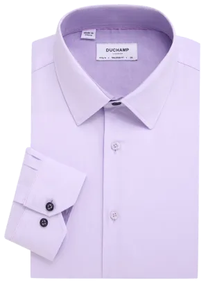 Duchamp London Light Solid Purple Dress Shirt
