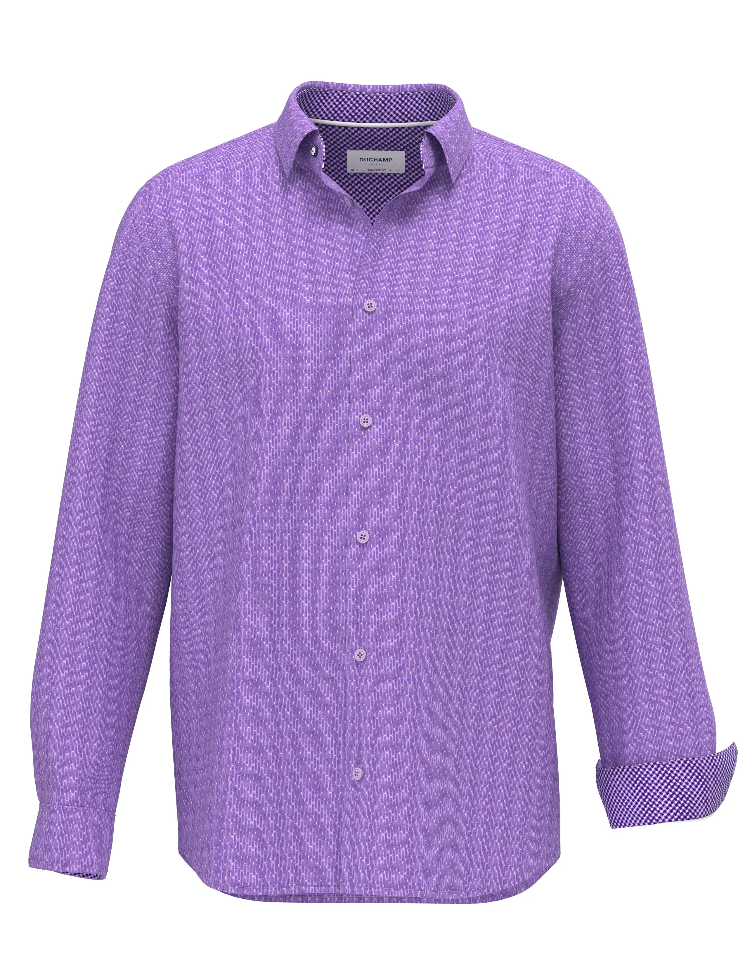 Duchamp London Modern Stripe Dress Shirt