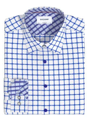 Duchamp London Modern Windowpane Dress Shirt