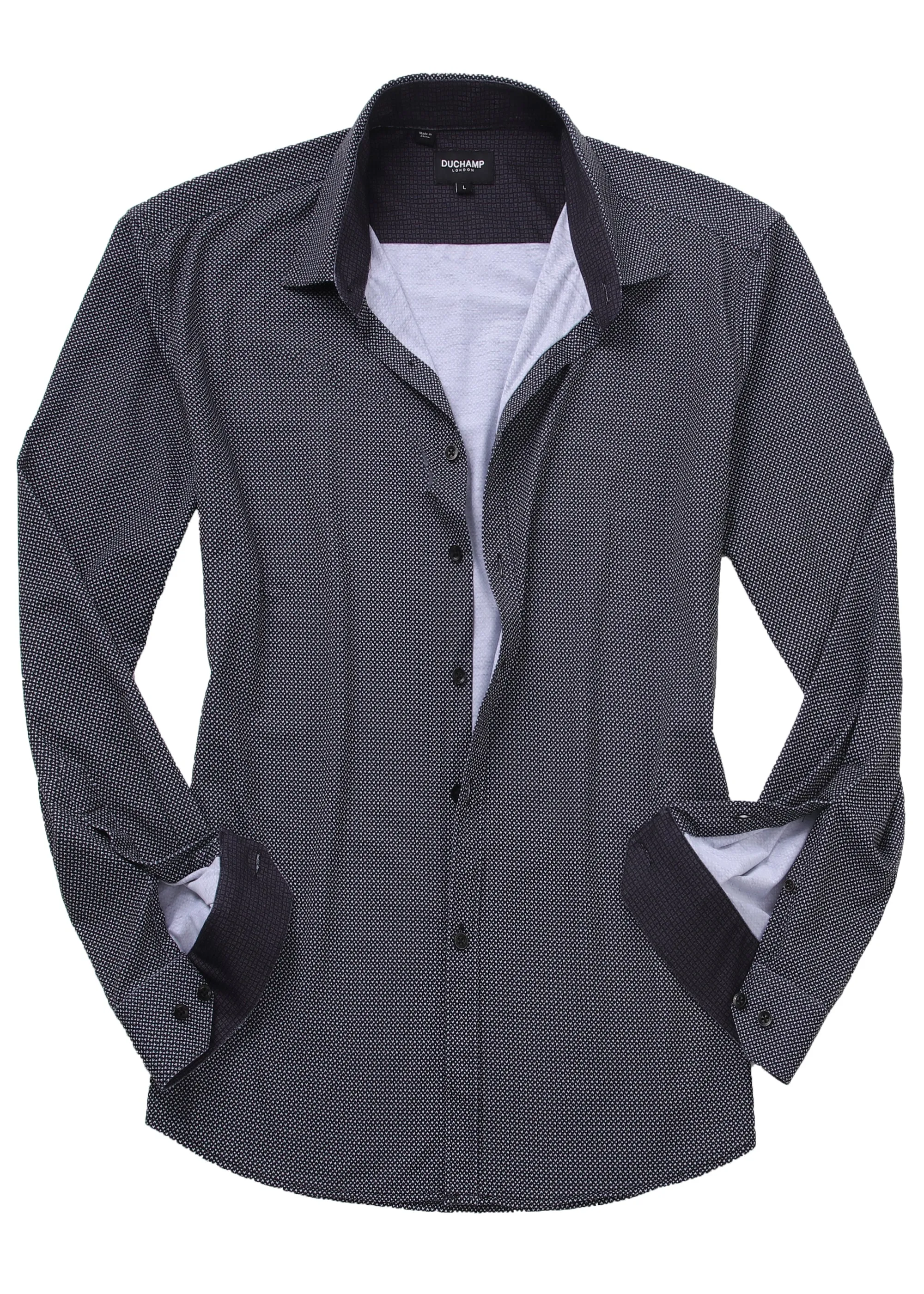 Duchamp London Neat Casual Knit Shirt