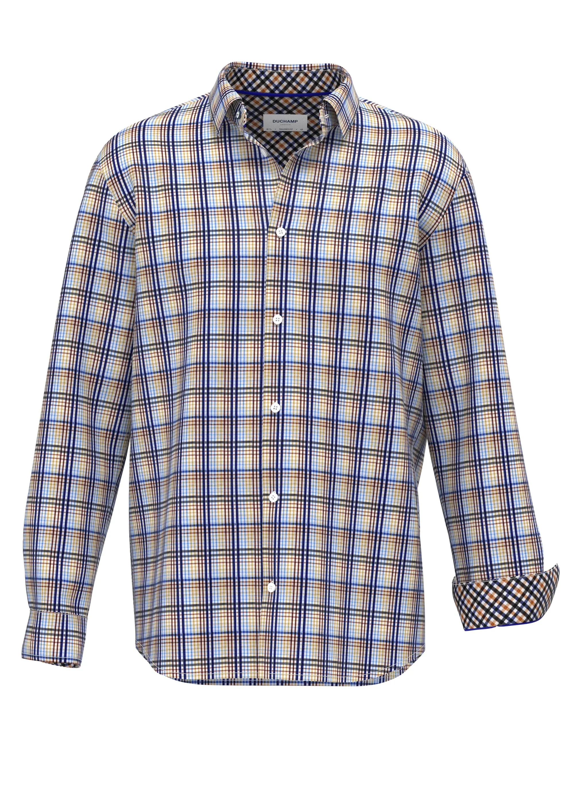 Duchamp London Plaid Dress Shirt
