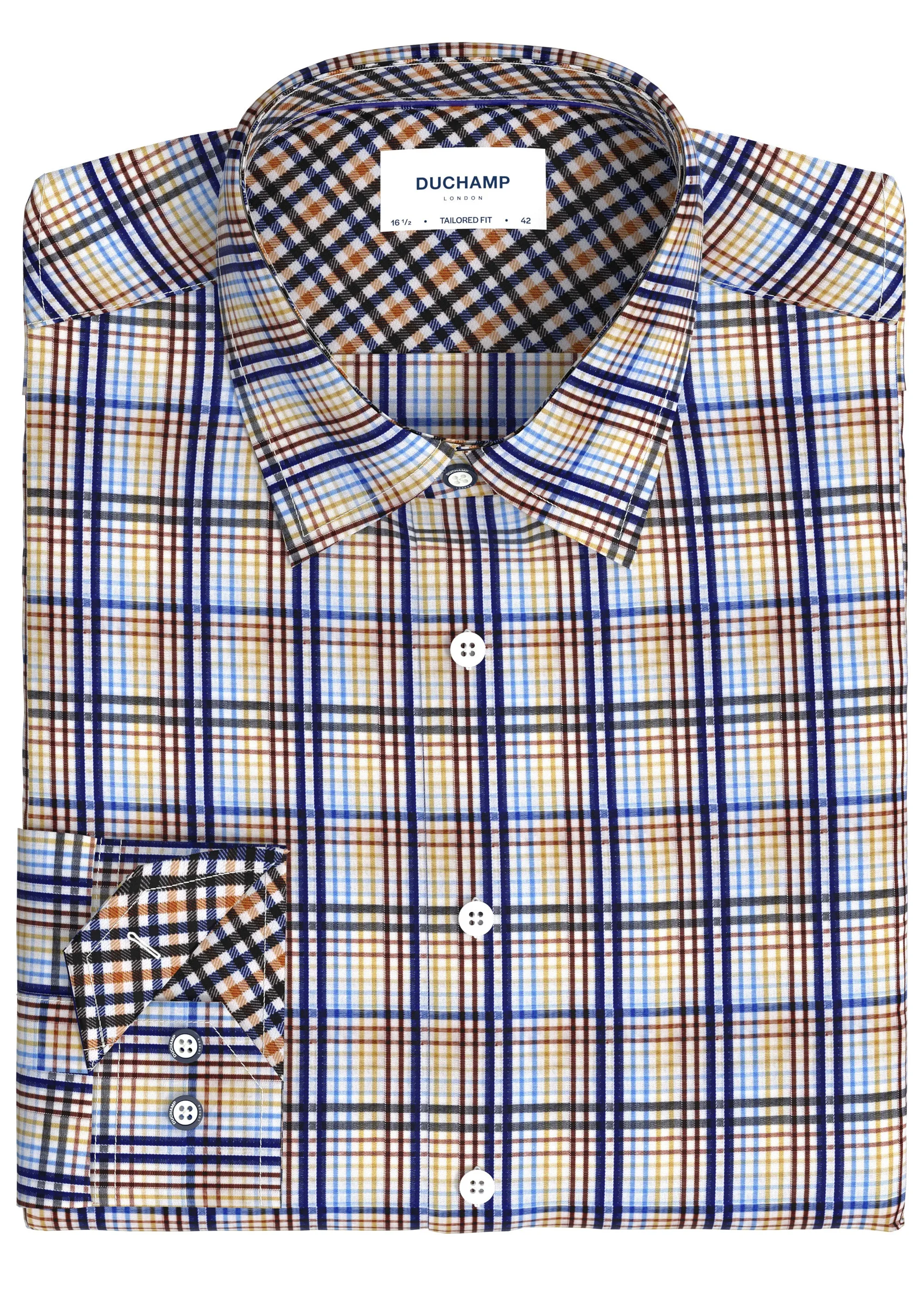 Duchamp London Plaid Dress Shirt