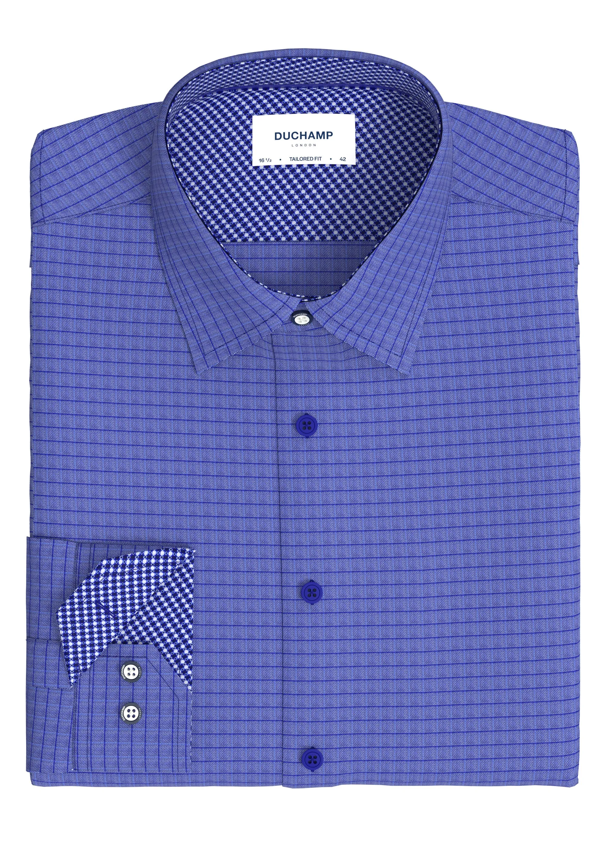 Duchamp London Windowpane Dress Shirt