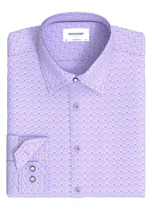 Duchamp London Woven Geo Dress Shirt