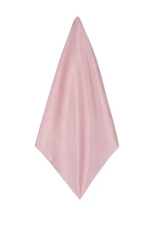 Dusky Pink Poly Dupion Handkerchief