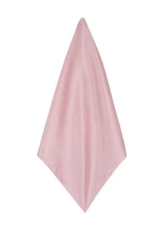 Dusky Pink Poly Dupion Handkerchief