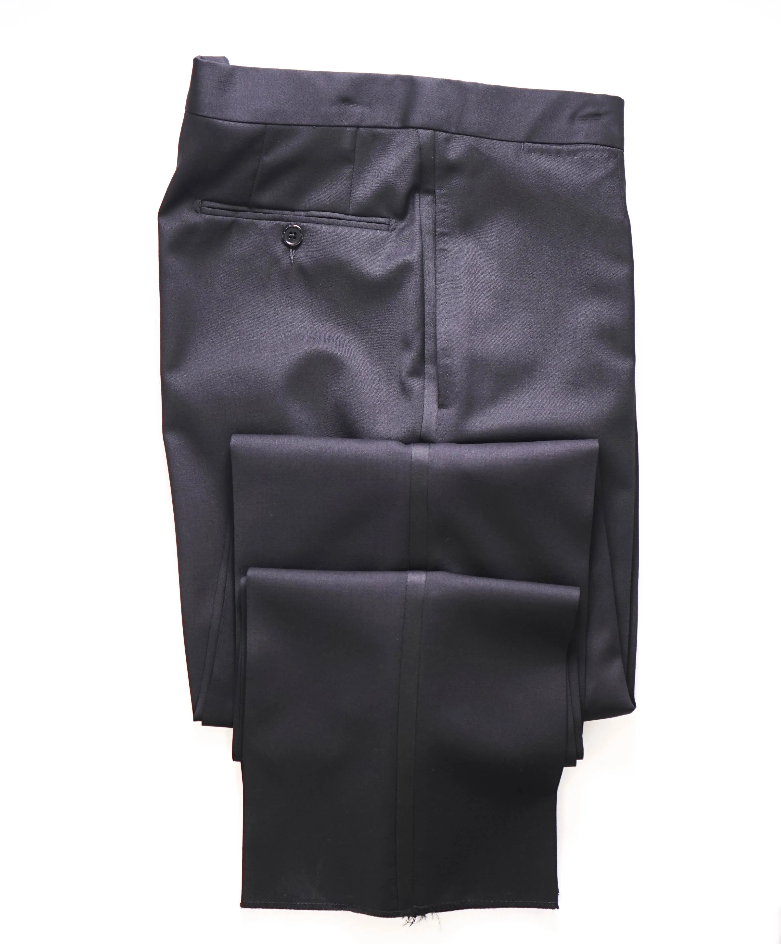ERMENEGILDO ZEGNA - "219525" Black Side Stripe Tuxedo Pants - 34W (50EU)
