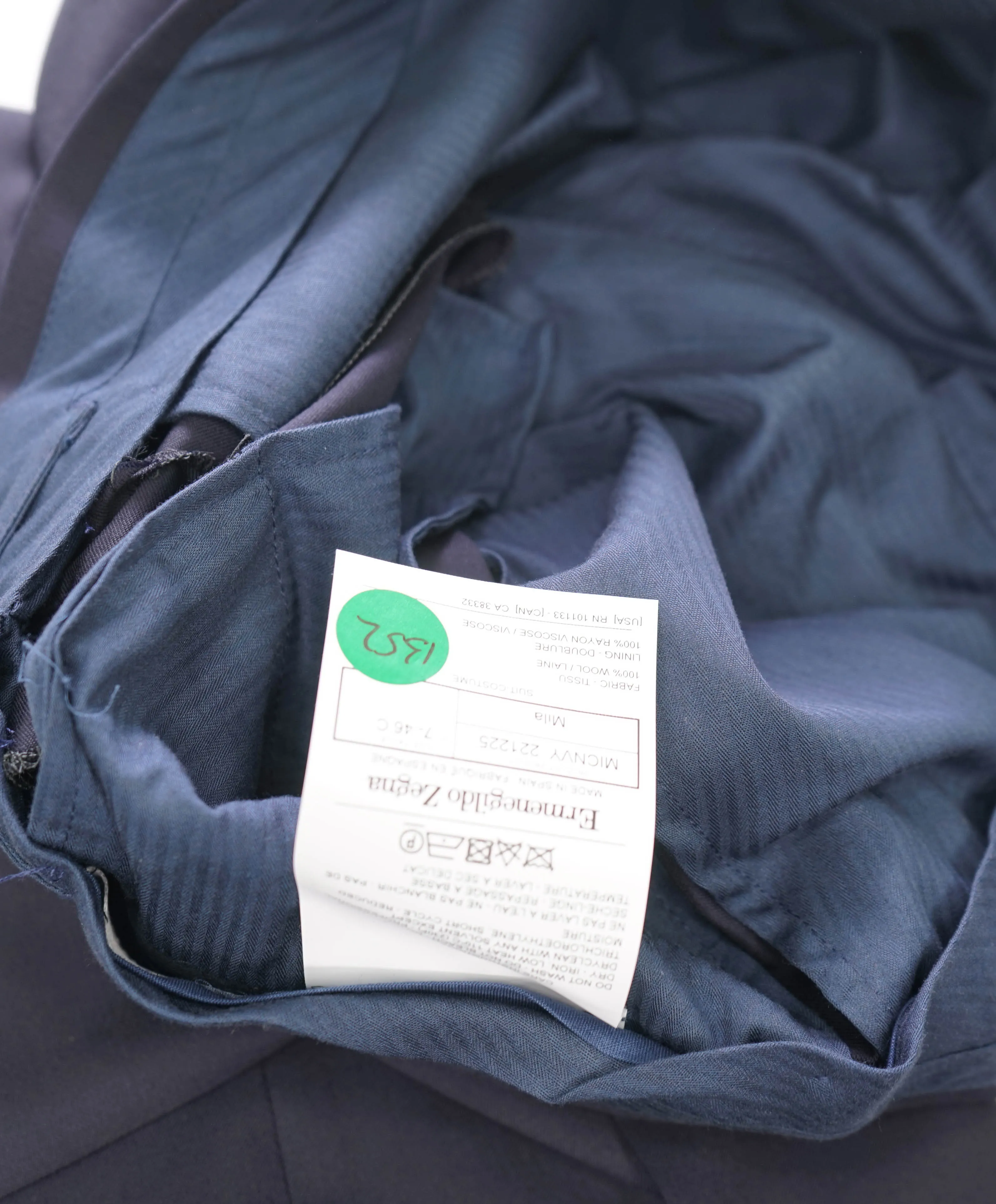 ERMENEGILDO ZEGNA - "MICNVY" Navy Blue Premium Dress Pants - 30W (46EU)