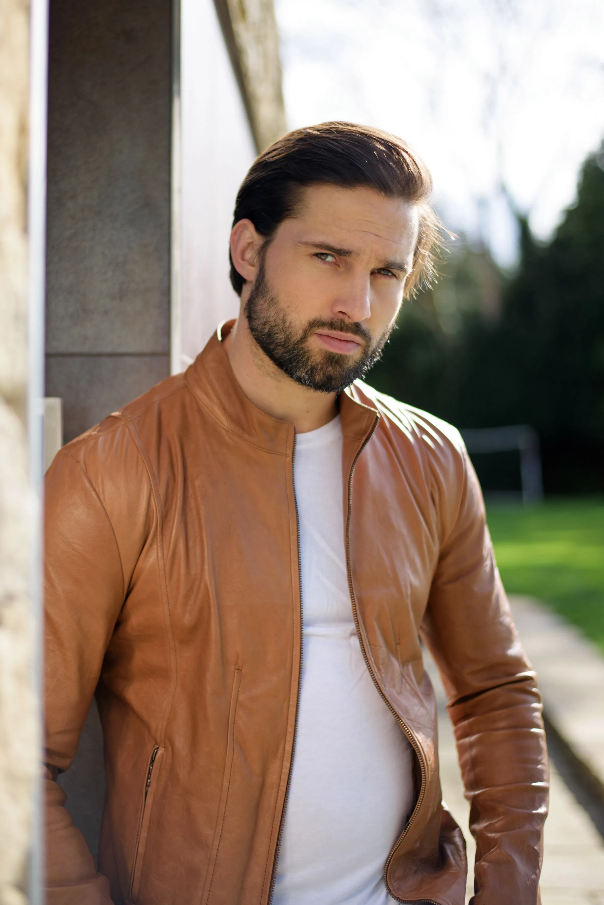 Father Sons Tan Lambs Leather Jacket - FSH205
