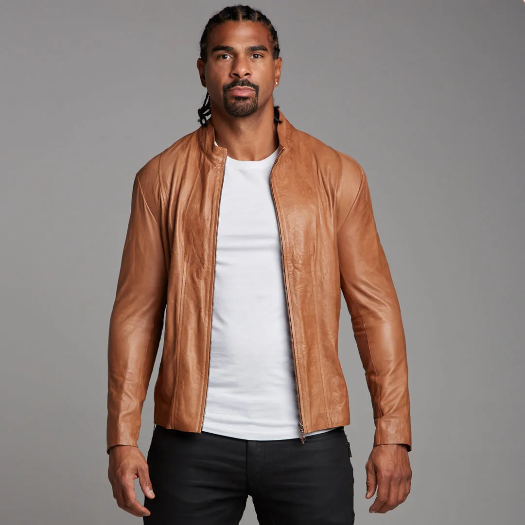 Father Sons Tan Lambs Leather Jacket - FSH205