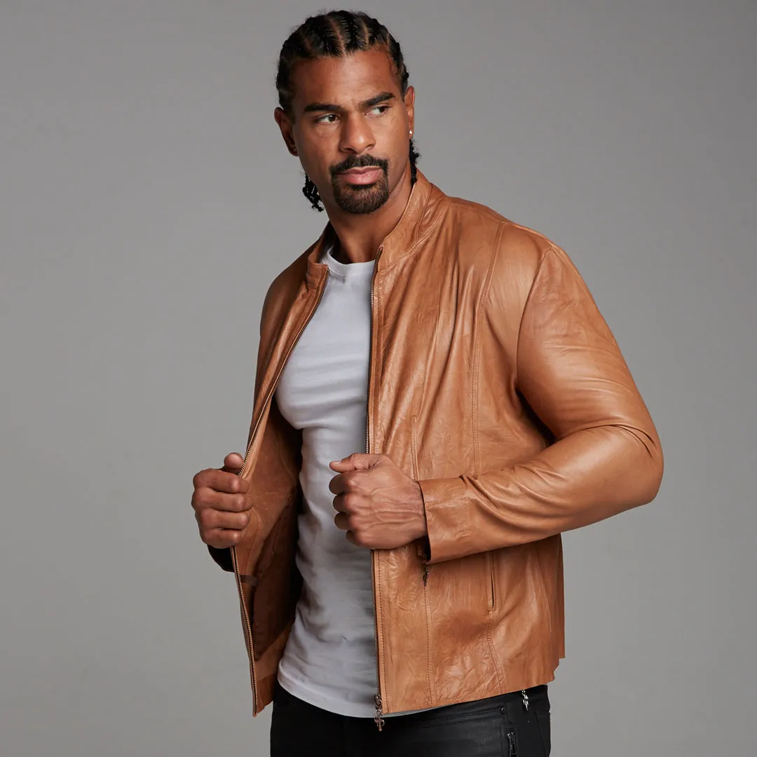 Father Sons Tan Lambs Leather Jacket - FSH205