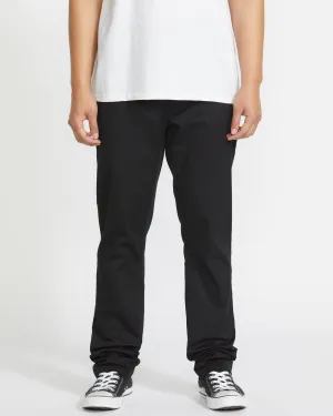 Frickin Slim Stretch Chino Trousers - BLACK
