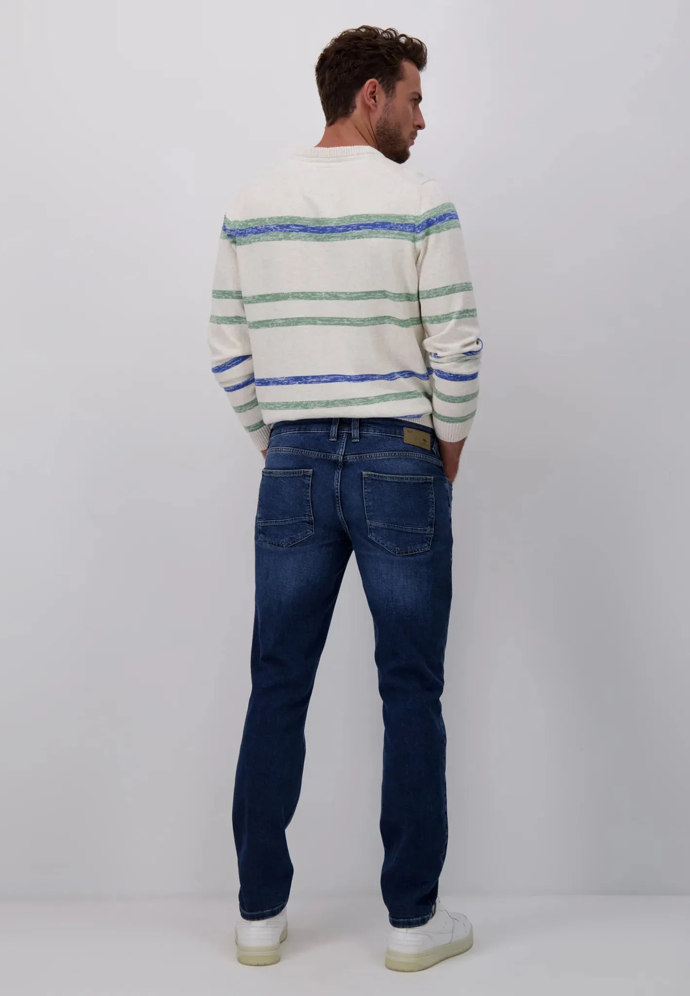 FYNCH HATTON Denim Jeans - Men's Modern Slim Fit – Blue Blue
