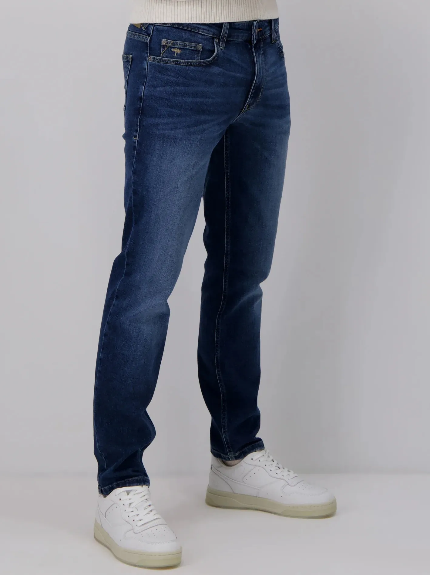 FYNCH HATTON Denim Jeans - Men's Modern Slim Fit – Blue Blue
