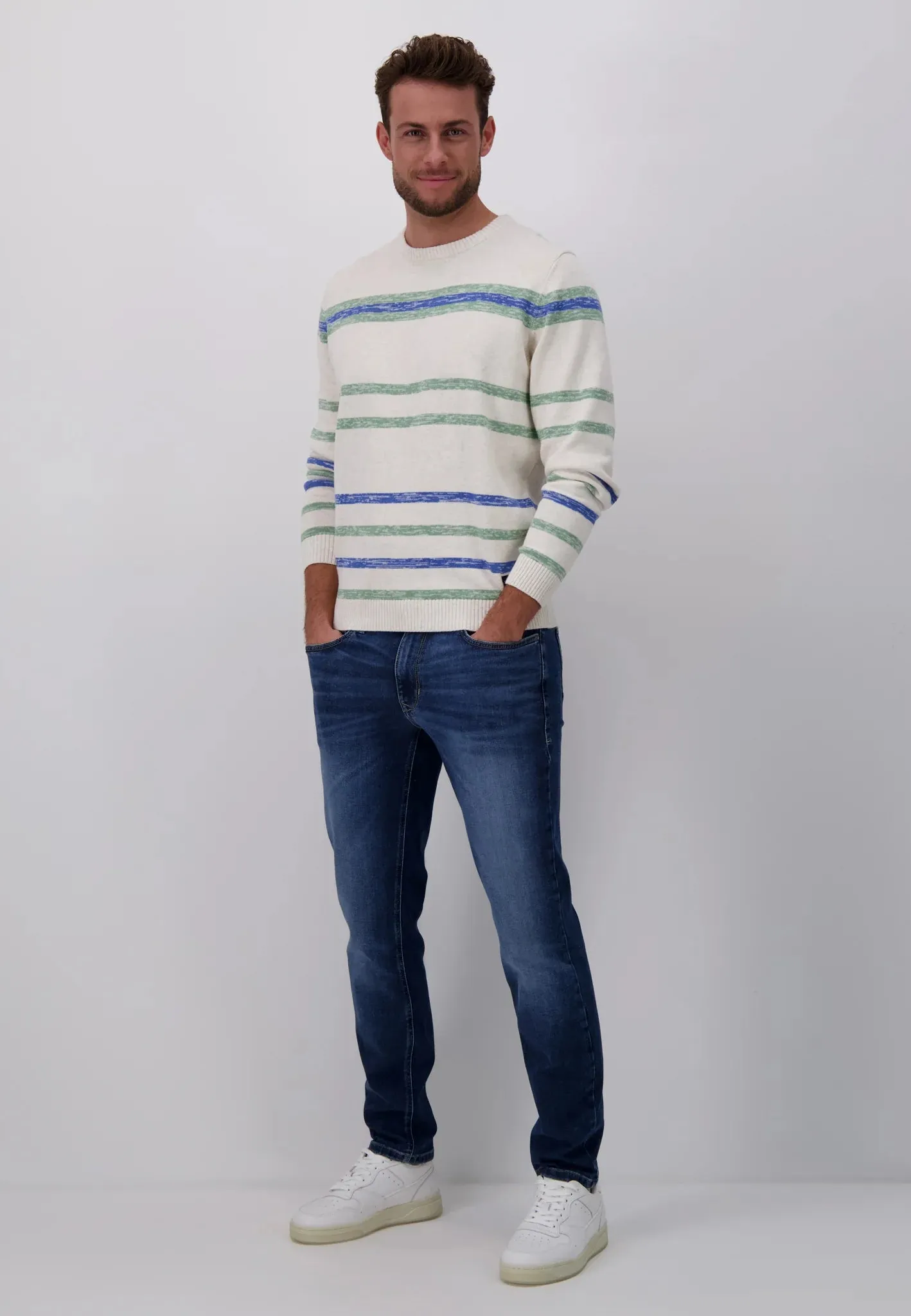 FYNCH HATTON Denim Jeans - Men's Modern Slim Fit – Blue Blue