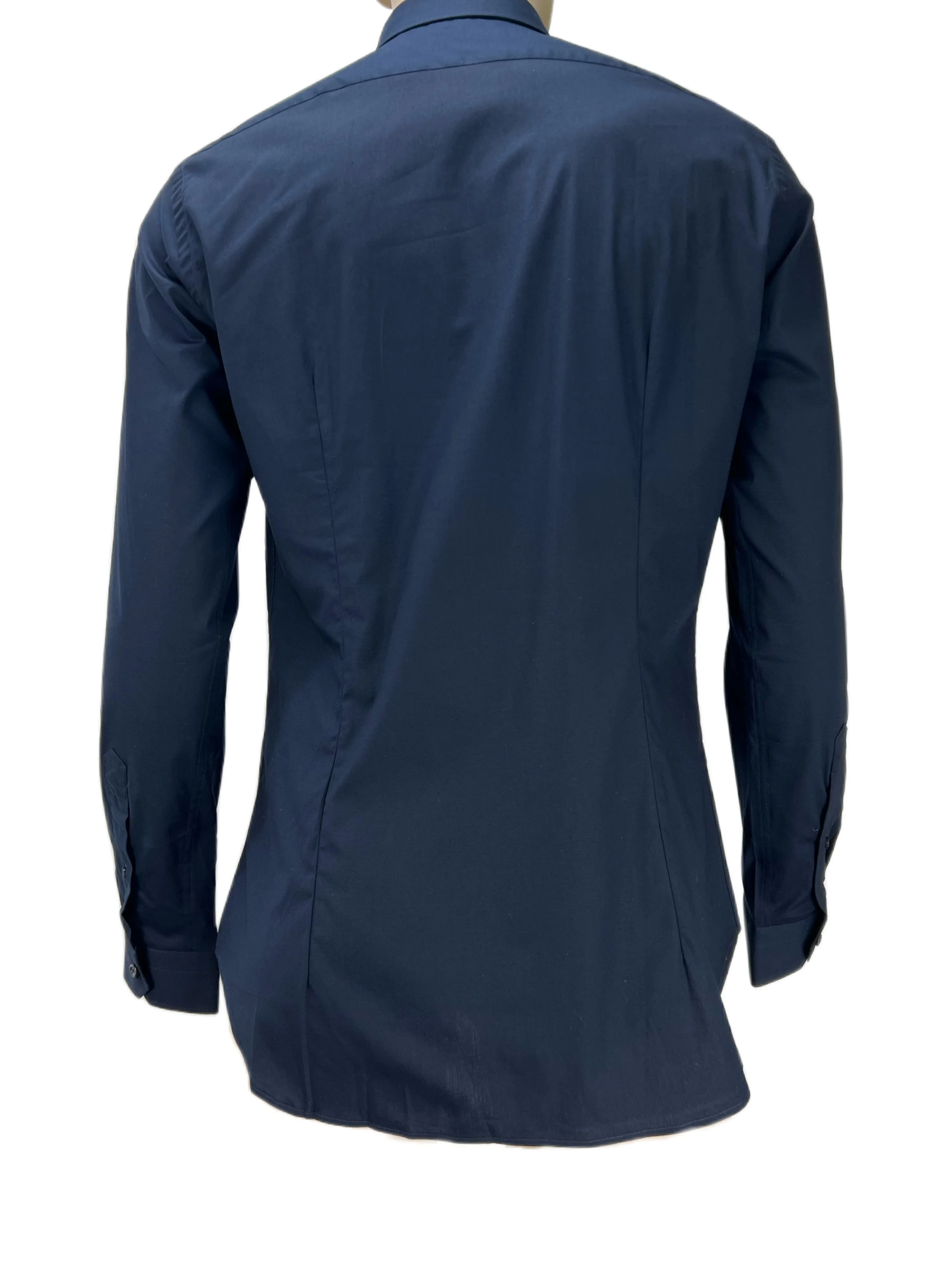 GABARDINE Men's Navy long Sleeve Dress Shirt Sz 15X40 NWOT