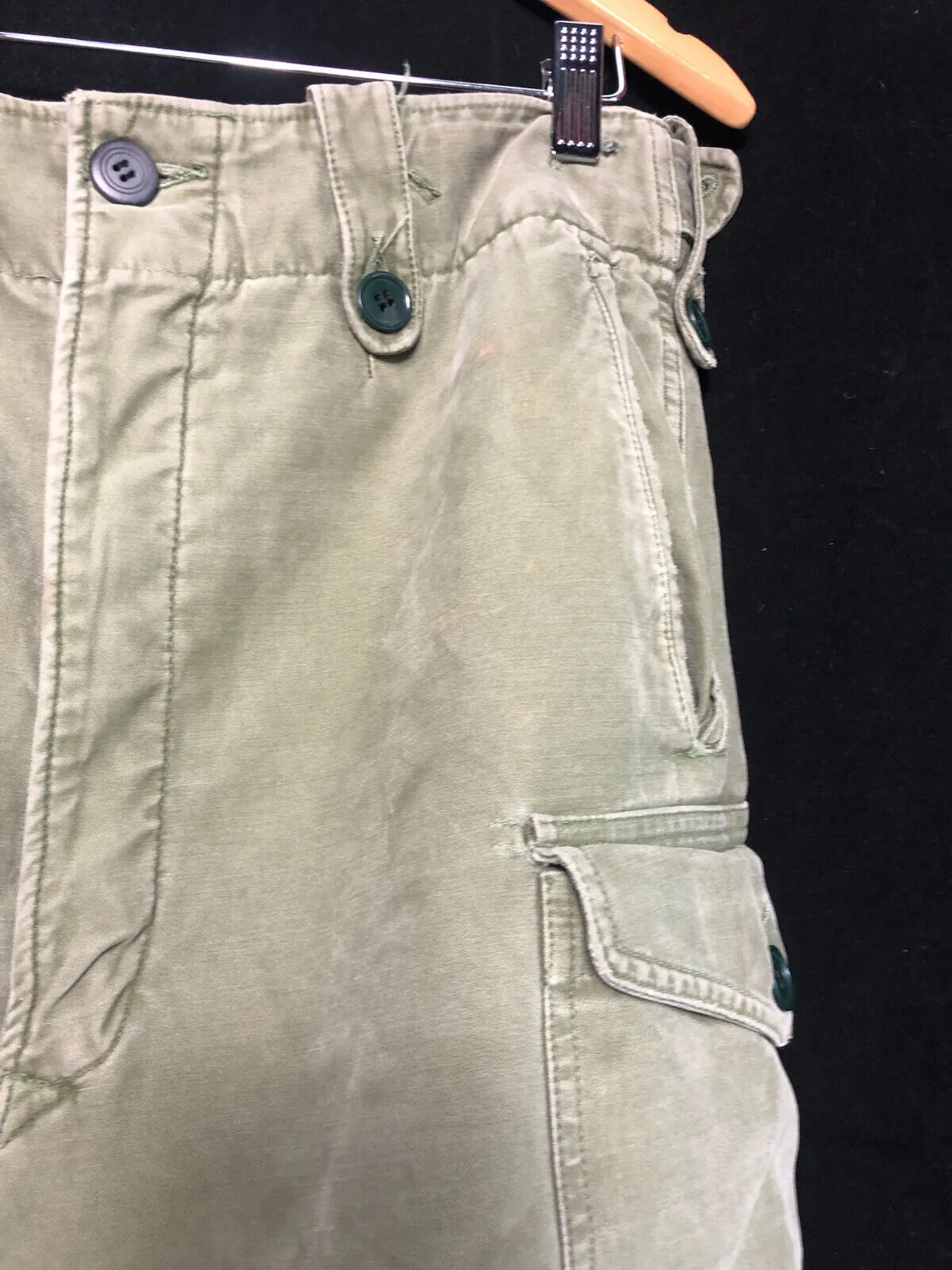 Genuine British Army 60 Pattern Field Trousers Converted to Shorts - 30" Waist