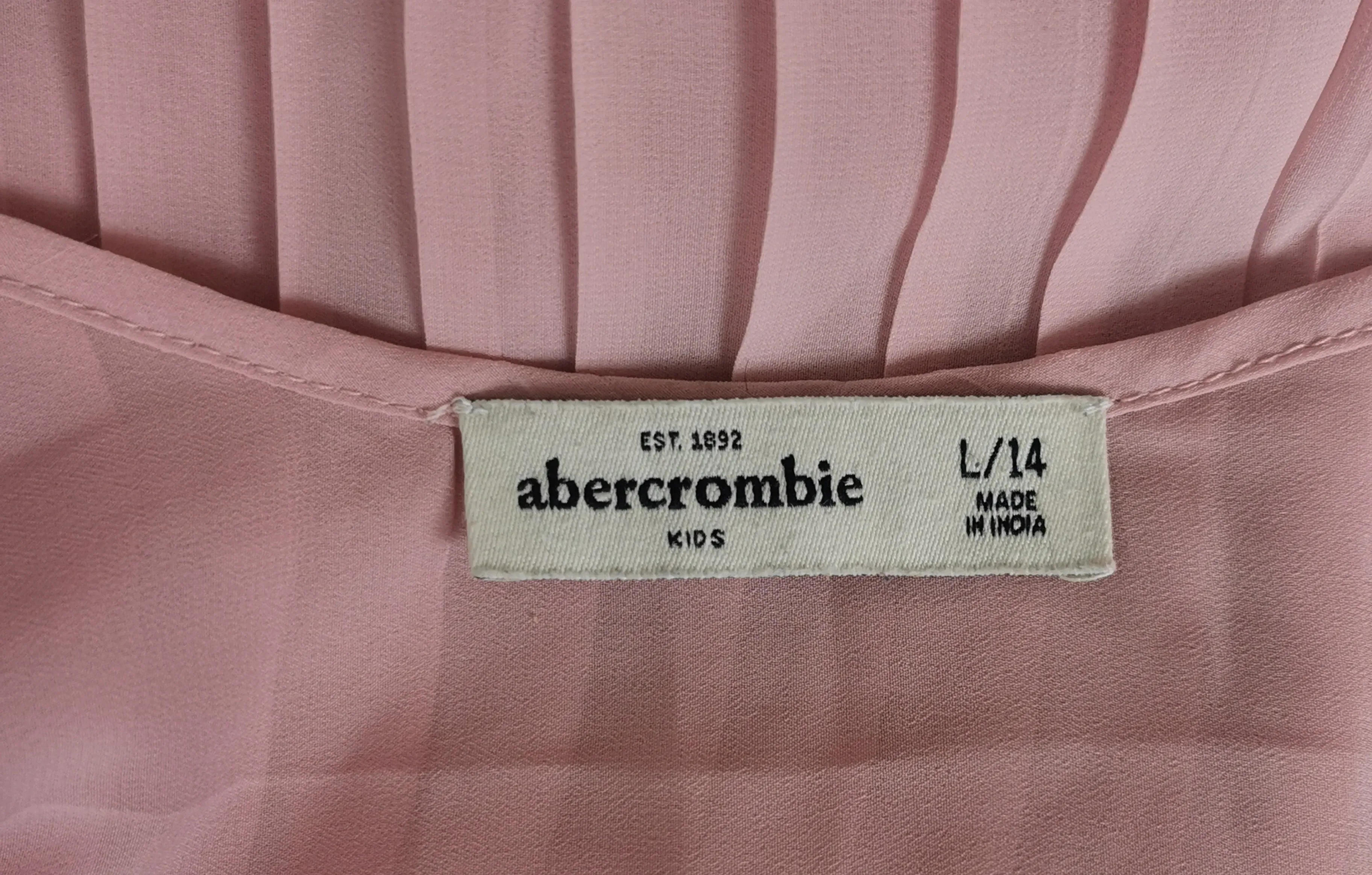 GIRL SIZE LARGE (14 YEARS) - ABERCROMBIE, Flowy Chiffon Tank Top VGUC B42