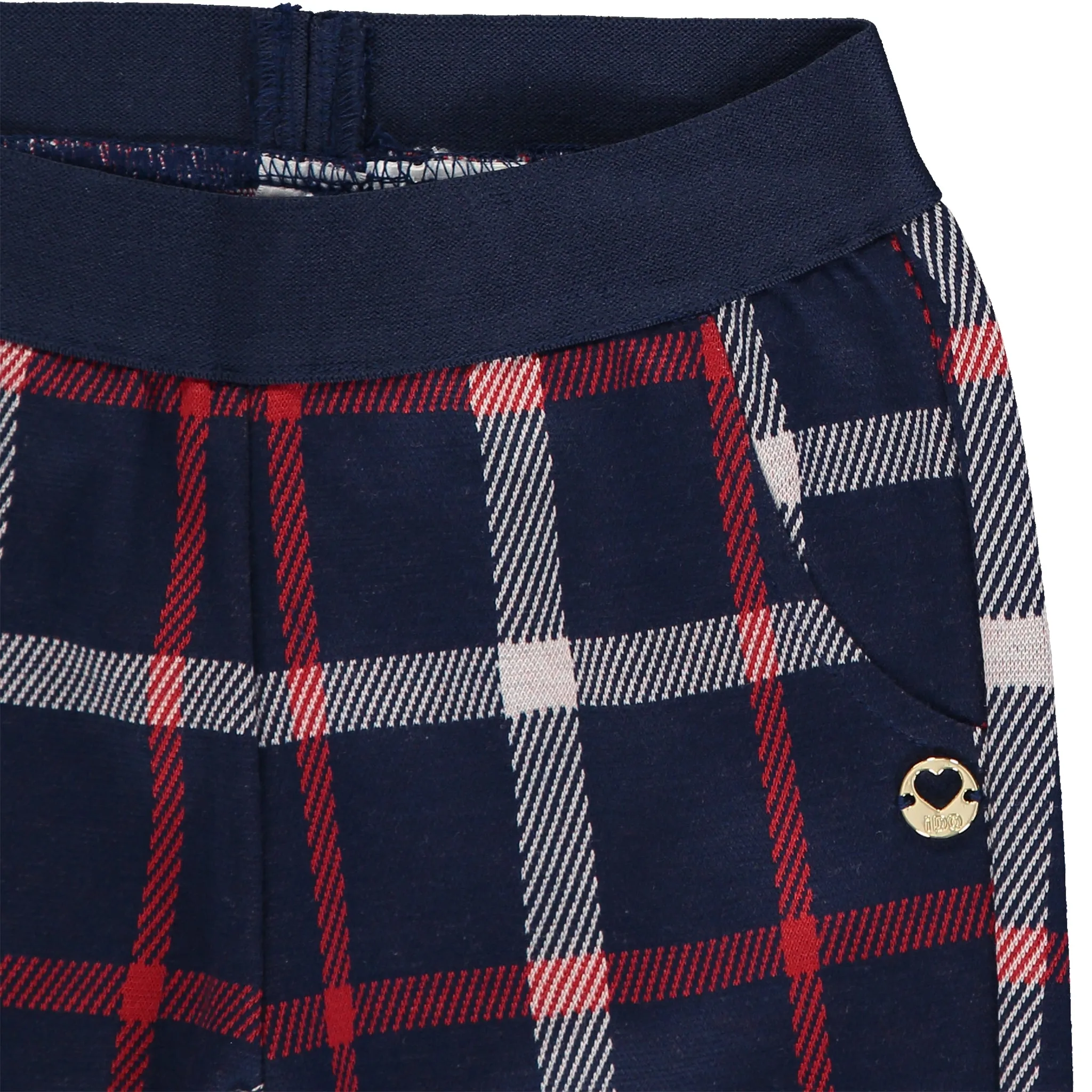 Girls Check Trousers