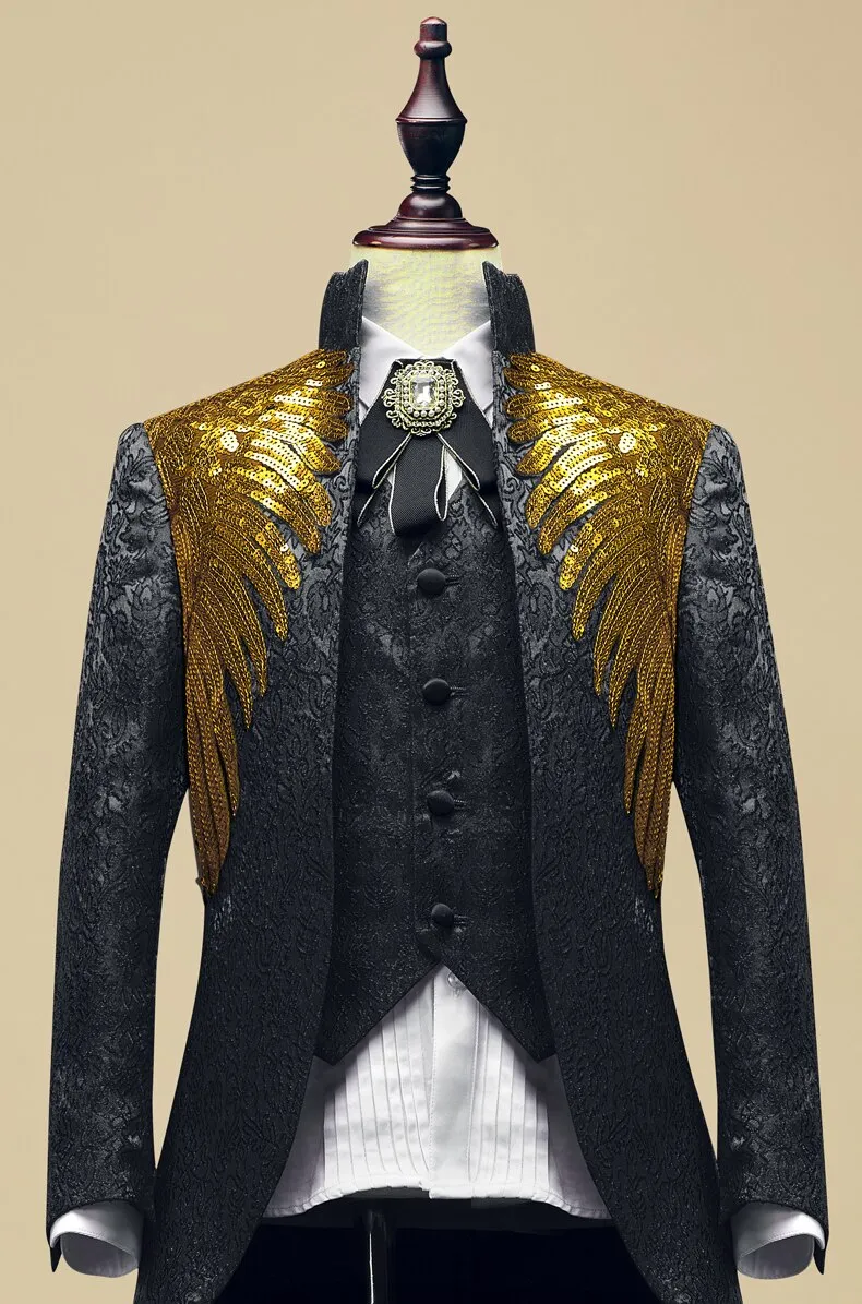 Gold Sequins Lux Suit