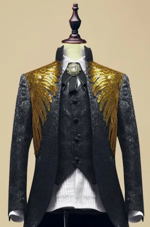 Gold Sequins Lux Suit
