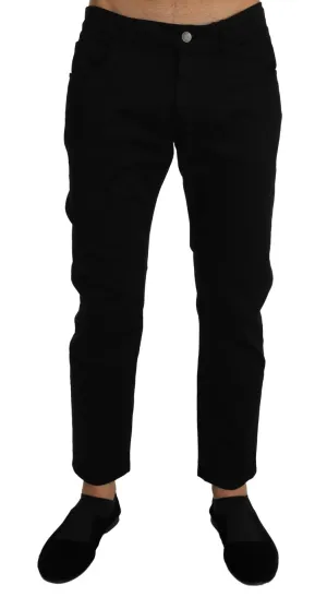 Gray Wool Stretch Slim Dress Trousers Pants