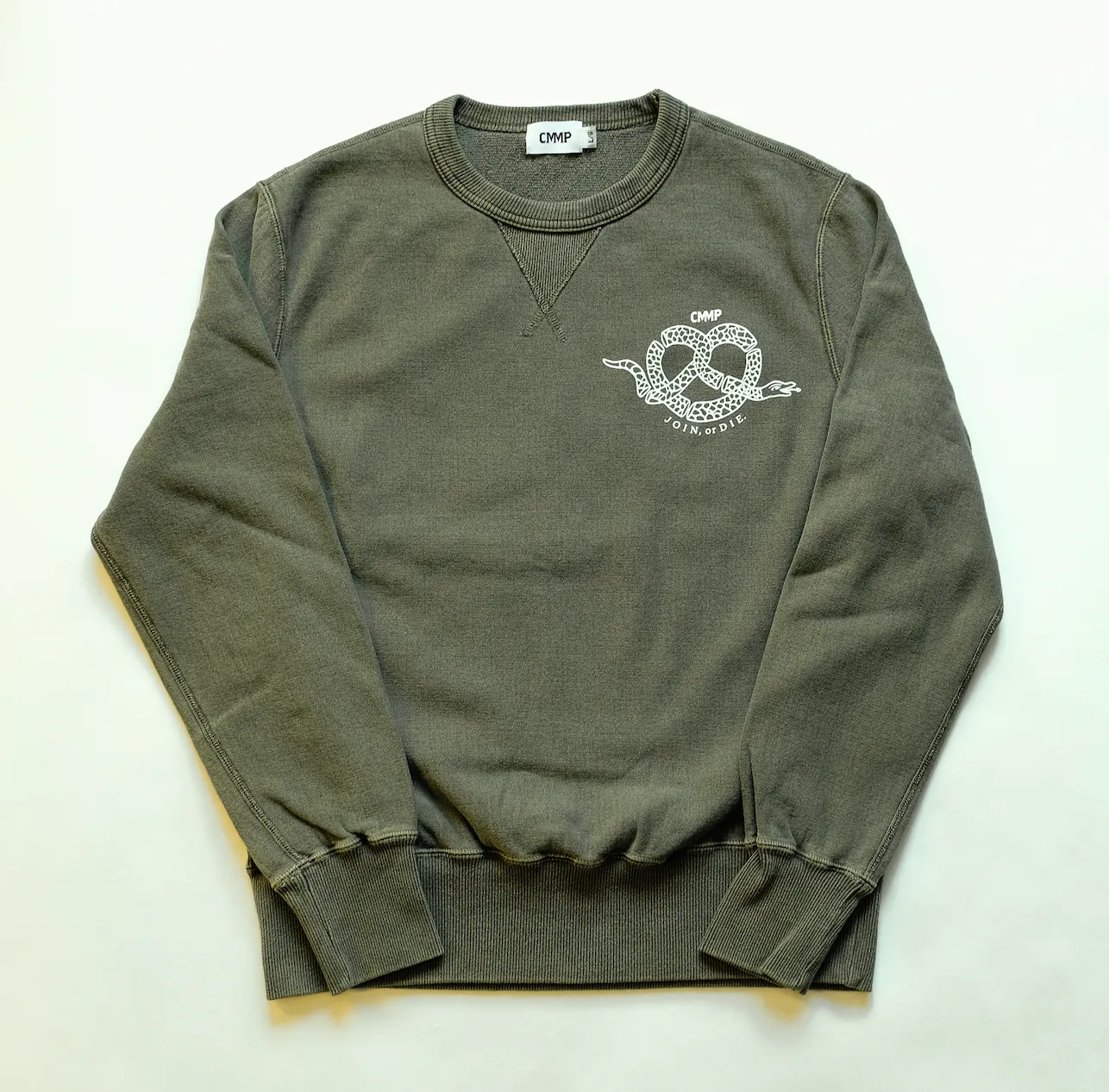Green Pretzel Snake Crew Sweatshirt